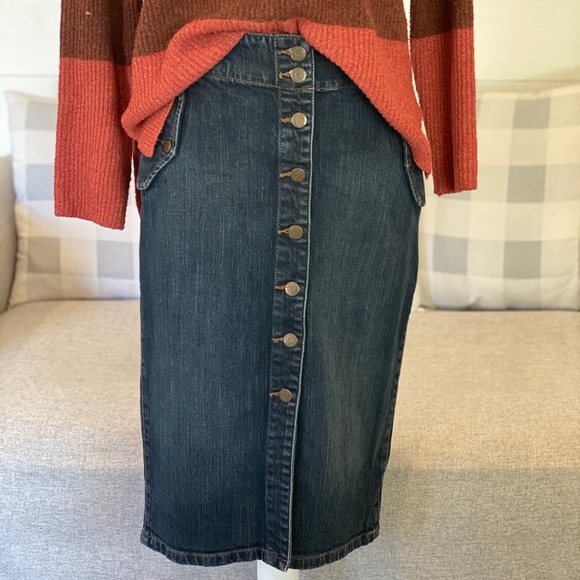 Ralph Lauren Dresses & Skirts - 𝚁𝚊𝚕𝚙𝚑 𝙻𝚊𝚞𝚛𝚎𝚗 ll Button Front Denim
